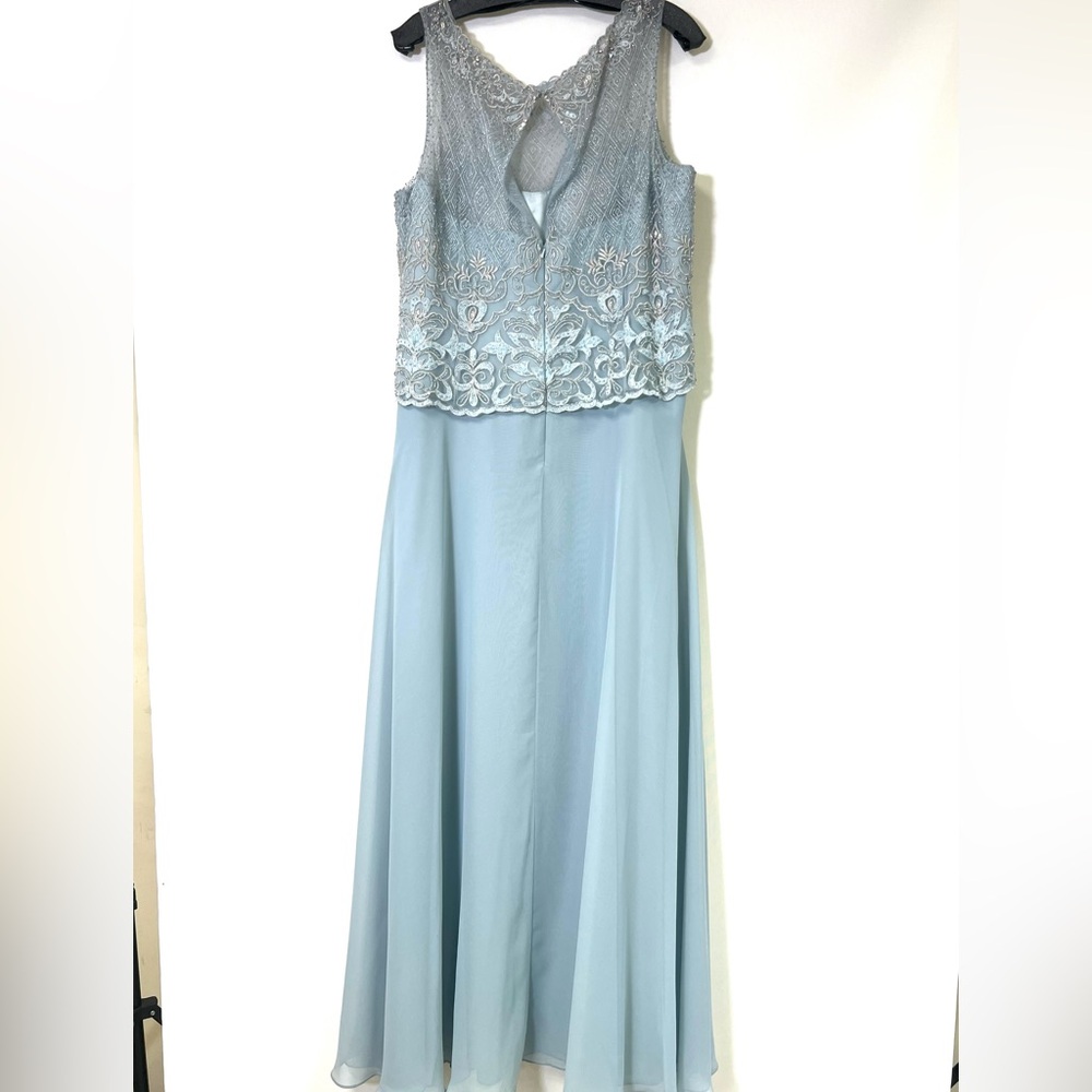 Montage by Mon Cheri beaded bodice sleeveless fit and flare long Gown - Picture 13 of 13